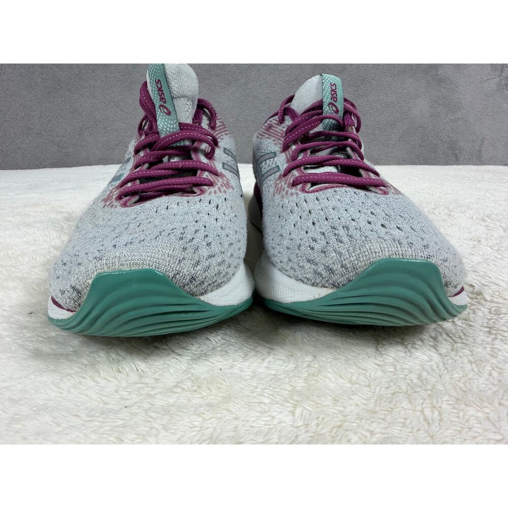 ASICS GEL-Nimbus 24 Women’s 9.5 Gray Pink Purple Running Shoes 1012B340 - Picture 2 of 10